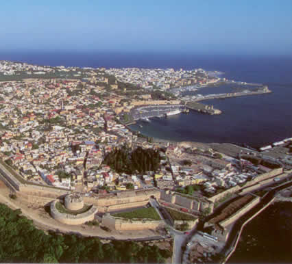the town of Rhodes