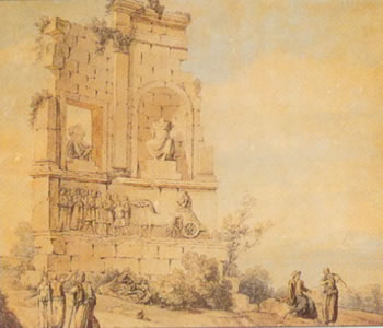 watercolor 1795 lf Cassas Benaki Museum